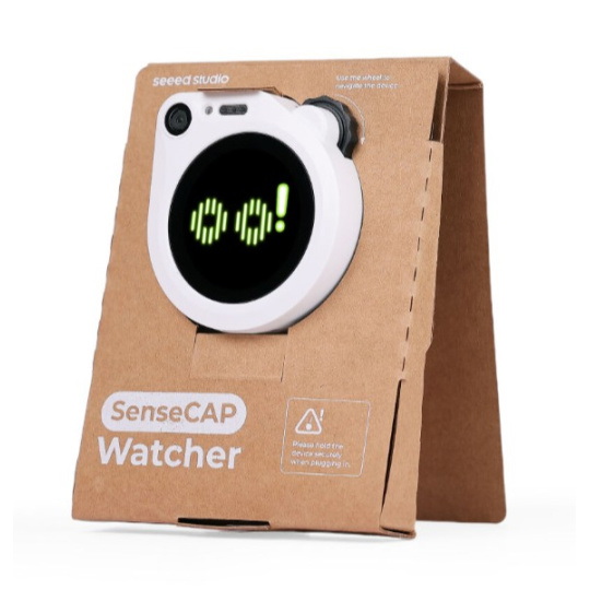 SenseCAP Watcher W1-B - ШІ-помічник для моніторингу простору - ESP32-S3 - з білим корпусом - Seeedstudio 113991275