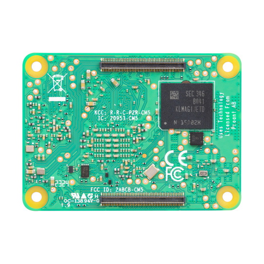 Модуль Raspberry Pi CM5 Compute Module 5 — 16 ГБ ОЗУ + 16 ГБ eMMC + WiFi/Bluetooth — CM5116016