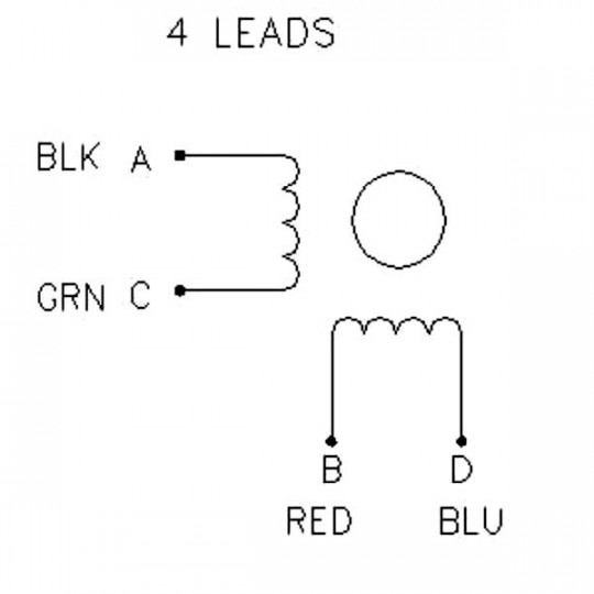 Кроковий двигун JK42HS40-0504 200 кроків/об 12V/0.5A/0.43Nm