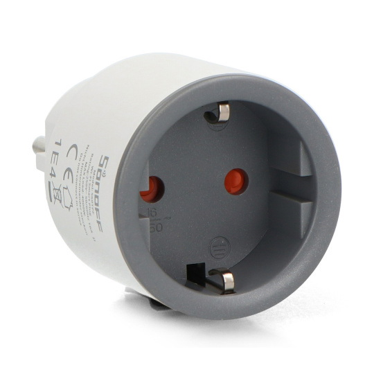 Sonoff S60TPF — Умная Wi-Fi розетка со встроенным счетчиком электроэнергии — Белая