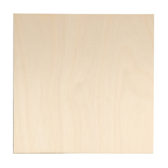 Березова фанера - 1 мм - 200x200 мм - клас 1/1 - 5 шт.