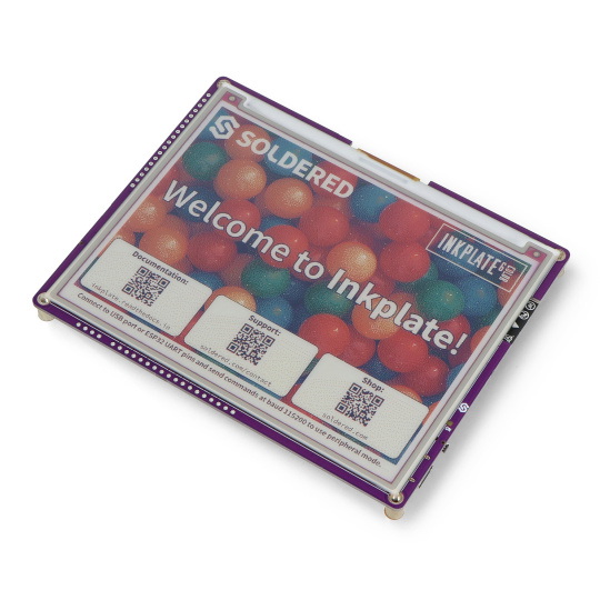 Inkplate 6COLOR - e-paper display 600x448px - ESP32 - Arduino compatible - Soldered 333238