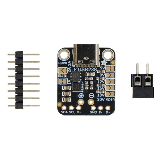 Модуль живлення Power Delivery Dummy Breakout - з роз'ємом USB C - HUSB238 - Adafruit 5807