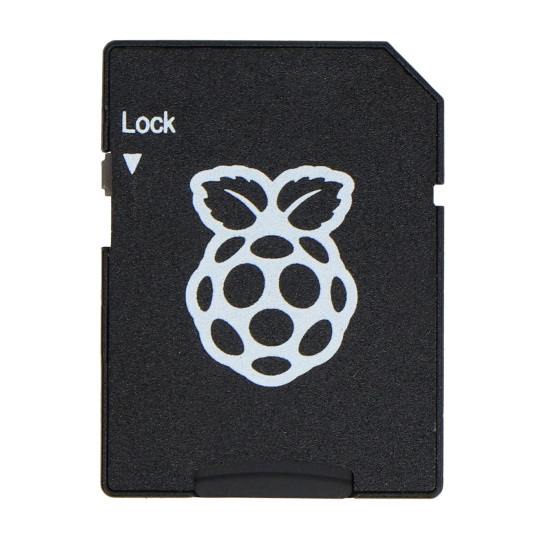 Карта пам'яті Raspberry microSD 32 ГБ 100 МБ/с класу A2 з ОС Raspberry Pi – з адаптером та чохлом у комплекті