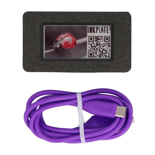 Inkplate 2 - дисплей для електронного паперу 2.13'' 212x104px - ESP32 - сумісний з Arduino - паяний 333167