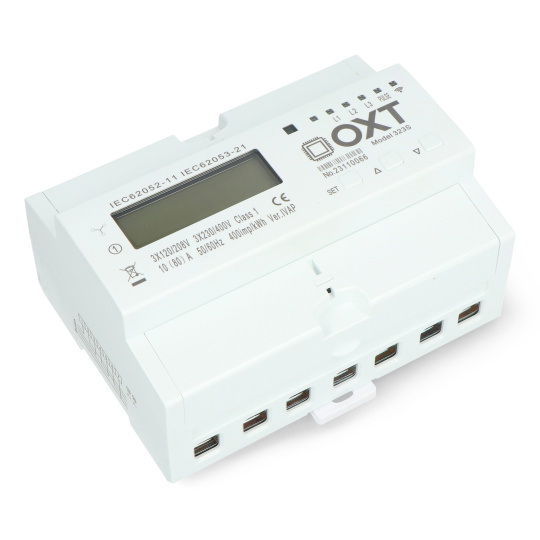 Tuya - трифазний двонаправлений лічильник енергії - WiFi - додаток для Android/iOS - OXT T323S
