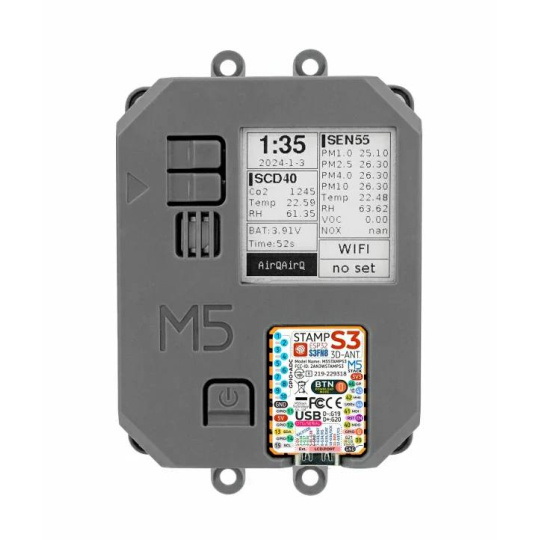 Комплект для вимірювання якості повітря - комплект для вимірювання якості повітря - M5StampS3 + SEN55 + модуль розробки SCD40 - M5