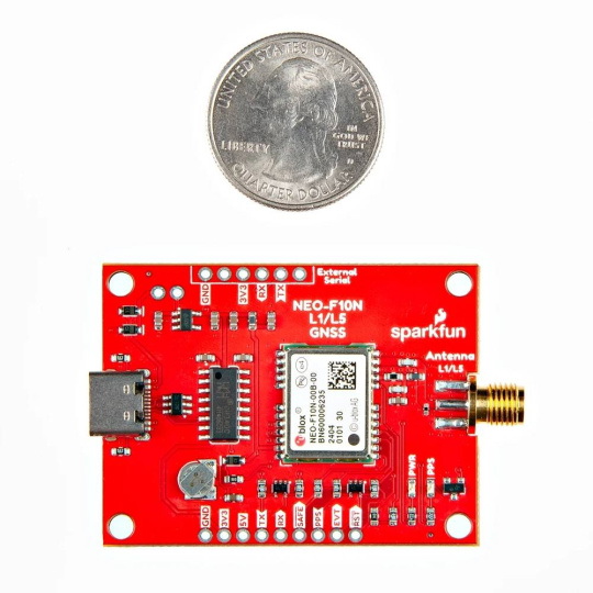 Модуль розгалуження GNSS L1/L5 - NEO-F10N - SMA - SparkFun GPS-24114