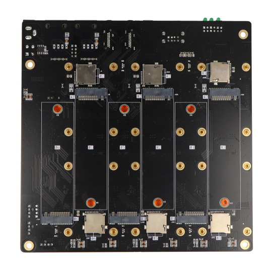 Кластерна плата DeskPi Super6C Raspberry Pi CM4 - материнська плата Mini-ITX для 6 модулів Raspberry Pi CM4 - Seeedstudio 11411010