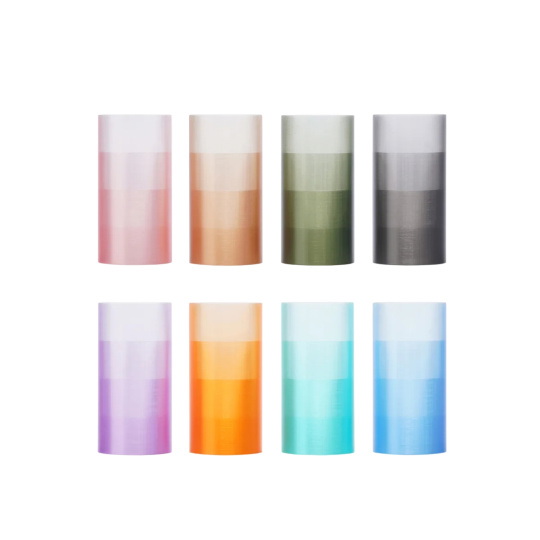 Напівпрозорий філамент Bambu Lab PETG 1,75 мм 1 кг - у комплекті з багаторазовою котушкою - напівпрозорий фіолетовий