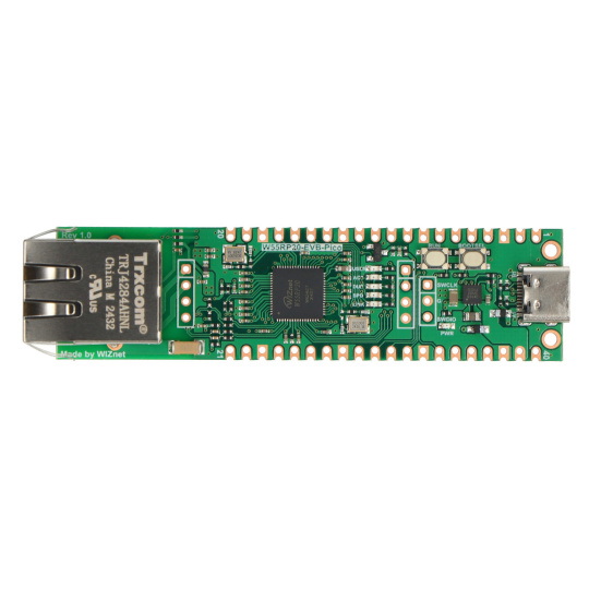 W55RP20-EVB-PICO - плата з мікроконтролером RP2040 та Ethernet - WIZnet