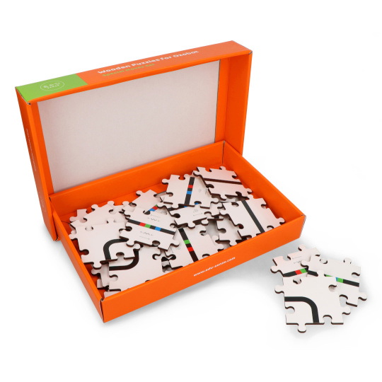 Дерев'яний пазл для робота Ozobot - набір спеціальних рухів