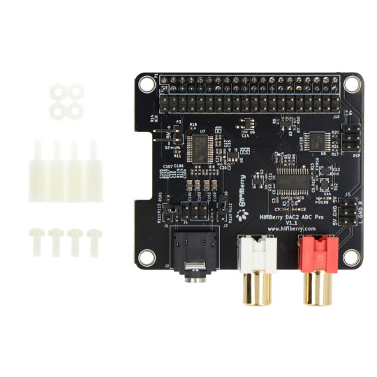 HiFiBerry DAC2 ADC Pro - звукова карта для Raspberry Pi