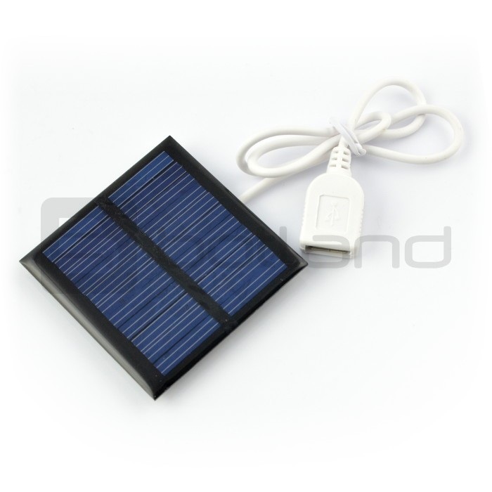 Ogniwo słoneczne 1W / 5,5V 95x95x3mm USB
