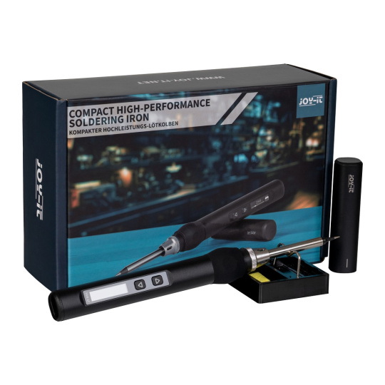 Паяльник з контролем температури - USB C PD - 65 Вт - Joy-IT JT-SI01