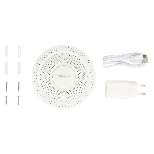 Детектор дыма для электронных сигарет Milesight GS601 IP30 LoRaWAN Smart - белый
