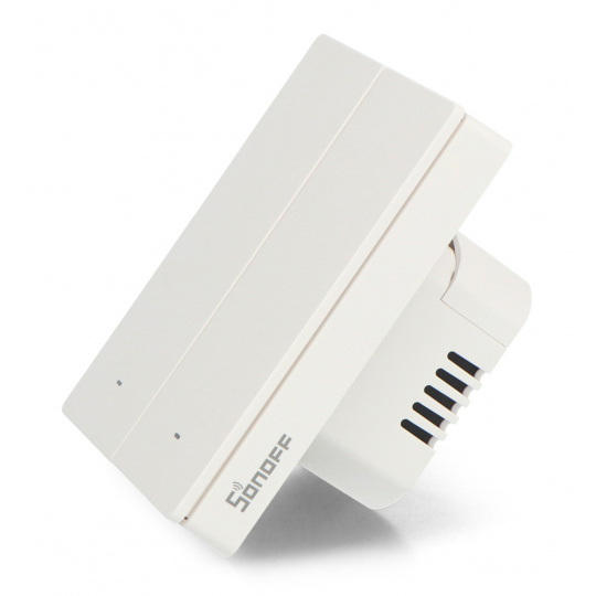 Sonoff M5-2C-80W - Розумний настінний вимикач Wi-Fi/Matter - 2-канальний - білий