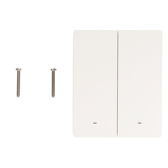 Sonoff M5-2C-80W - Розумний настінний вимикач Wi-Fi/Matter - 2-канальний - білий