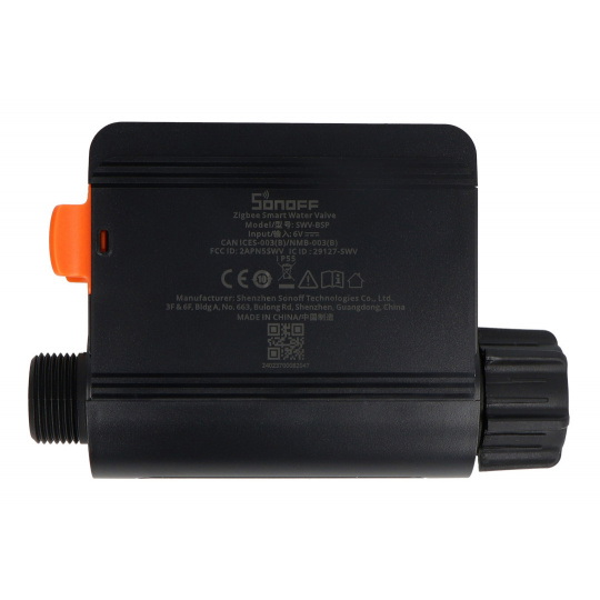 Sonoff SWV-BSP - розумний клапан 3/4'' з вимірюванням витрати води - ZigBee - додаток для Android/iOS