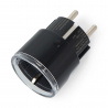 Shelly Plug S MTR Gen3 - inteligentne gniazdko WiFi/Bluetooth/Matter z pomiarem energii - czarne