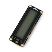 DFRobot Gravity - wyświetlacz LCD 2x16 I2C - szary - dla Arduino