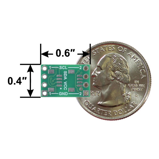 ISO1640 - Двонаправлений ізолятор I2C без роз'ємів - 3-5,5 В/2,25-5,5 В - Pololu 5390