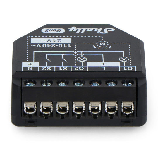 Shelly 2PM Gen3 - 2-канальний WiFi реле/контролер жалюзі для вбудованого монтажу - додаток для Android/iOS - 4 шт.