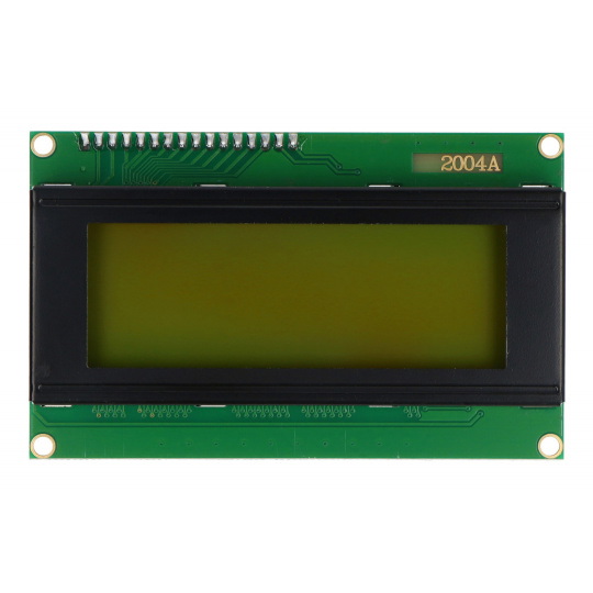 РК-дисплей 4x20 символів зеленого кольору з роз'ємами - justPi