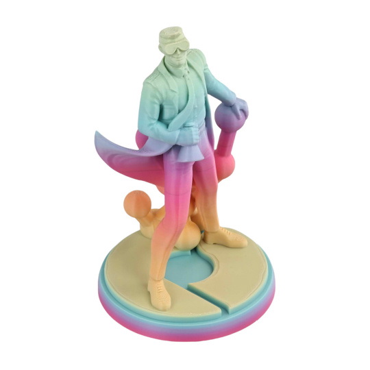 Филамент Polymaker Panchroma Gradient PLA 1,75 мм, 1 кг - Пастельная радуга