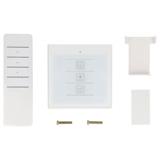 Панель/настінний контролер з живленням для електроприводів 24В DC + дистанційне керування - Elektrobim STE-03