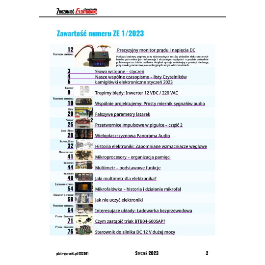Розуміння електроніки (1/2023) - щомісячне, цифрове видання