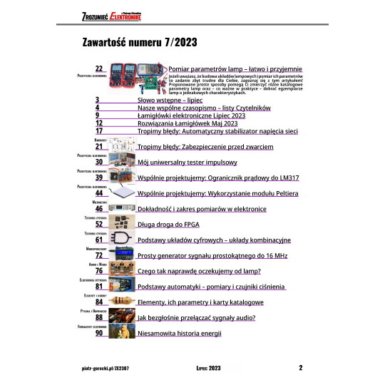 Розуміння електроніки (7/2023) – щомісячне, цифрове видання
