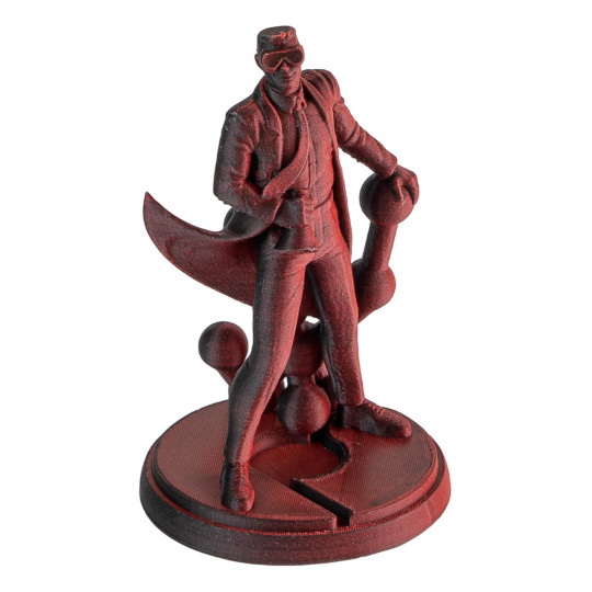 Филамент Polymaker Panchroma PLA Dual Shadow Red 1,75 мм 1 кг - черно-красный