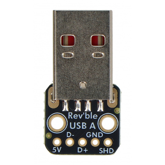 Двосторонній штекерний модуль USB типу A - роз'єм для макетної плати - Adafruit 6001