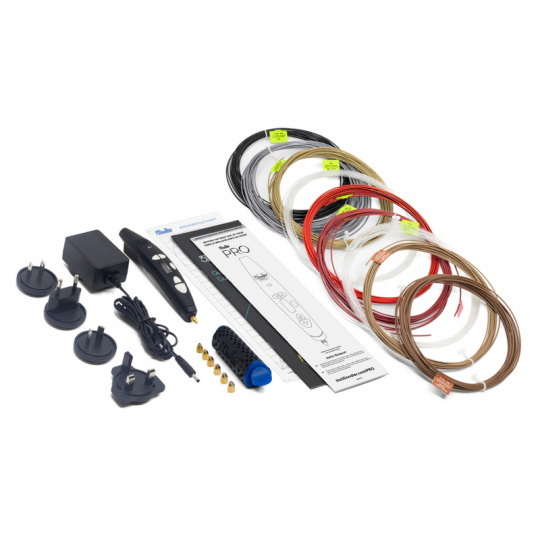 3D-ручка для друку 3Doodler PRO+ - набір з 9 ниток + аксесуари
