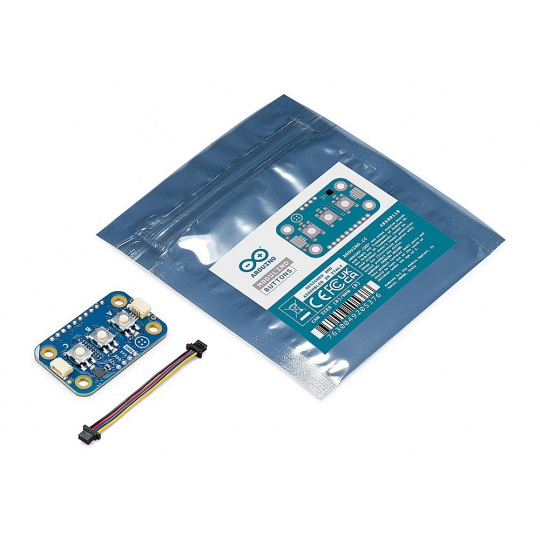 Arduino Modulino Buttons - інтерактивний модуль з 3 кнопками та світлодіодами - Qwiic - ABX00110