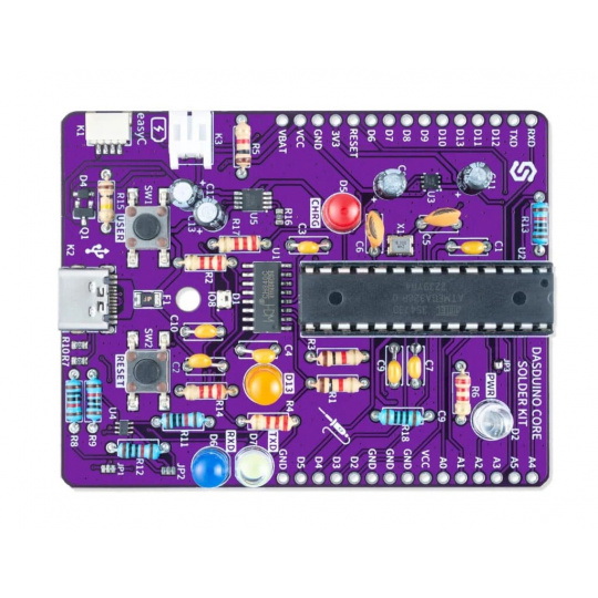 Зробіть свій власний набір для паяння Dasduino - навчальний комплект для навчання паянню Dasduino - ATmega328P - Паяний 333200