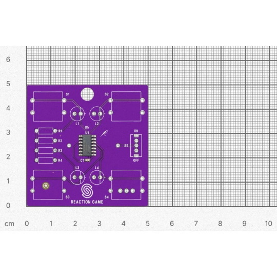 Гра на реакцію - навчальний набір для навчання паянню - Attiny404 - Припаяний 333139