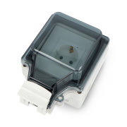 Tuya - zewnętrzne gniazdko z pomiarem energii IP67 260V - WiFi - RTX SET_HWPEW_IP