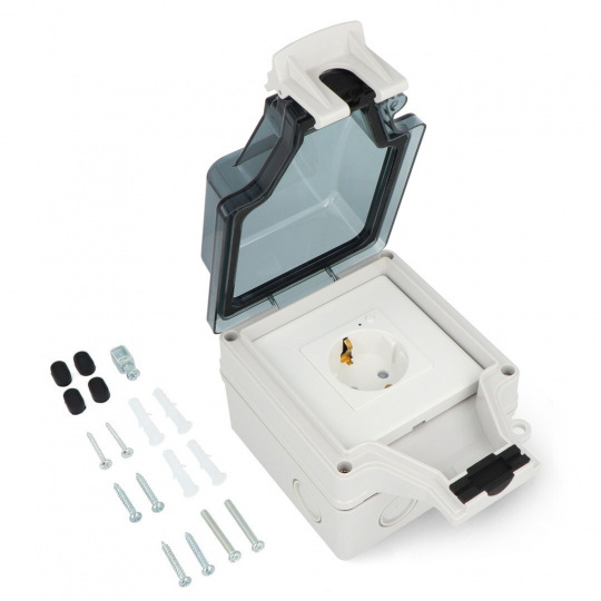 Tuya - вулична розетка з вимірюванням енергії IP66 260V - WiFi - RTX SET_HWPEW_IP