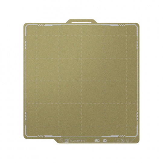 Двостороннє магнітне покриття BIQU Panda Textured PEI x Smooth PEO - для принтерів Bambu Lab P1, P2S, X1 та A1 - 257x257 мм