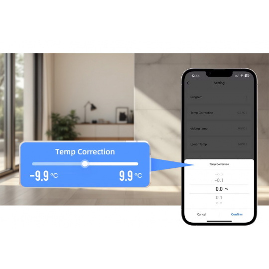 Tuya - Бездротовий RF/WiFi термостат зі спліт-контролером - TS209