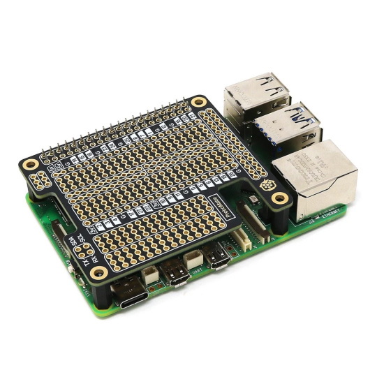 Універсальна друкована плата ProtoMate для Raspberry Pi 3B/4B/5/Zero 2 - PiHut 106569