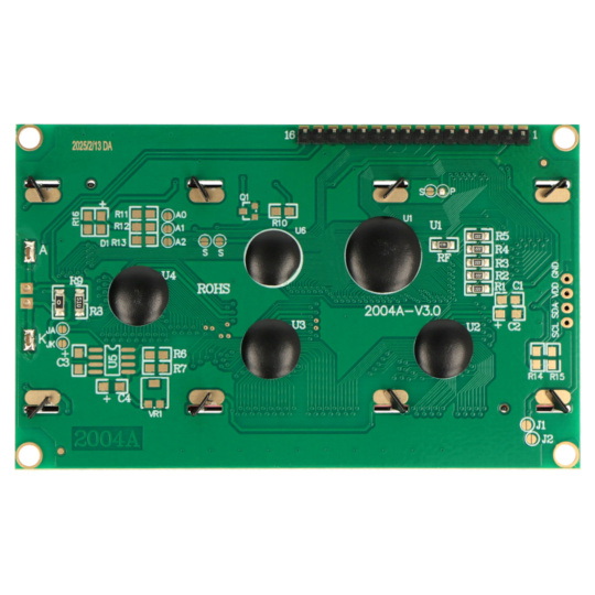 РК-дисплей 4x20 символів синього кольору з роз'ємами - justPi