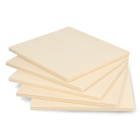 Фанера з тополі - 5 мм - 110x120 мм - 5 шт.