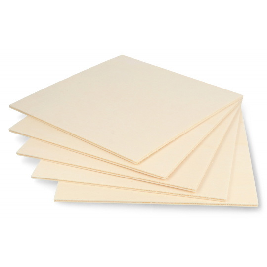 Фанера з тополі - 3 мм - 160x160 мм - 5 шт.