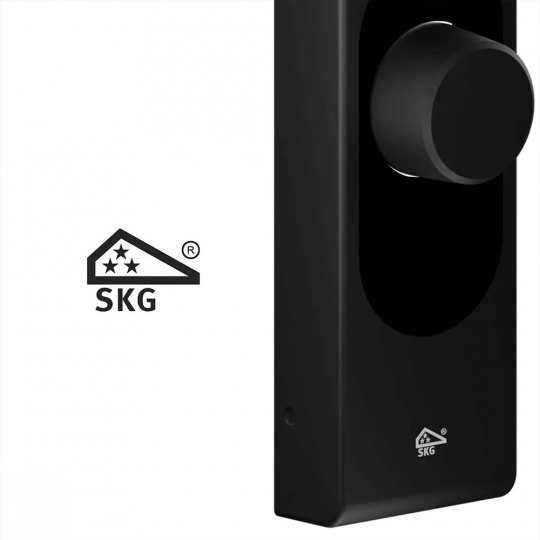 Умный замок Shelly LOQED - Wi-Fi/Bluetooth, приложение для Android/iOS, черный.