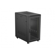 Szafa instalacyjna rack stojąca - 19'' 22U 600x1000mm - czarna - Lanberg FF01-6022-23B