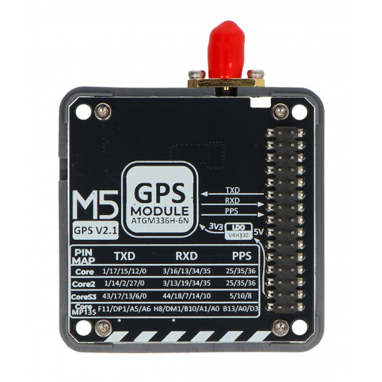 Модуль GPS v2.1 з антеною SMA - AT6668 - для модулів розробки M5Core - M5Stack M003-V2.1