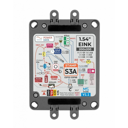 Air Quality Kit v1.1 - набір для вимірювання якості повітря - M5StampS3A + SEN55 + модуль розробки SCD40 - M5Stack K131-V11